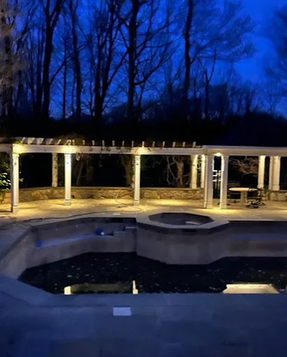 pergola lighting installation westchester county,ny
