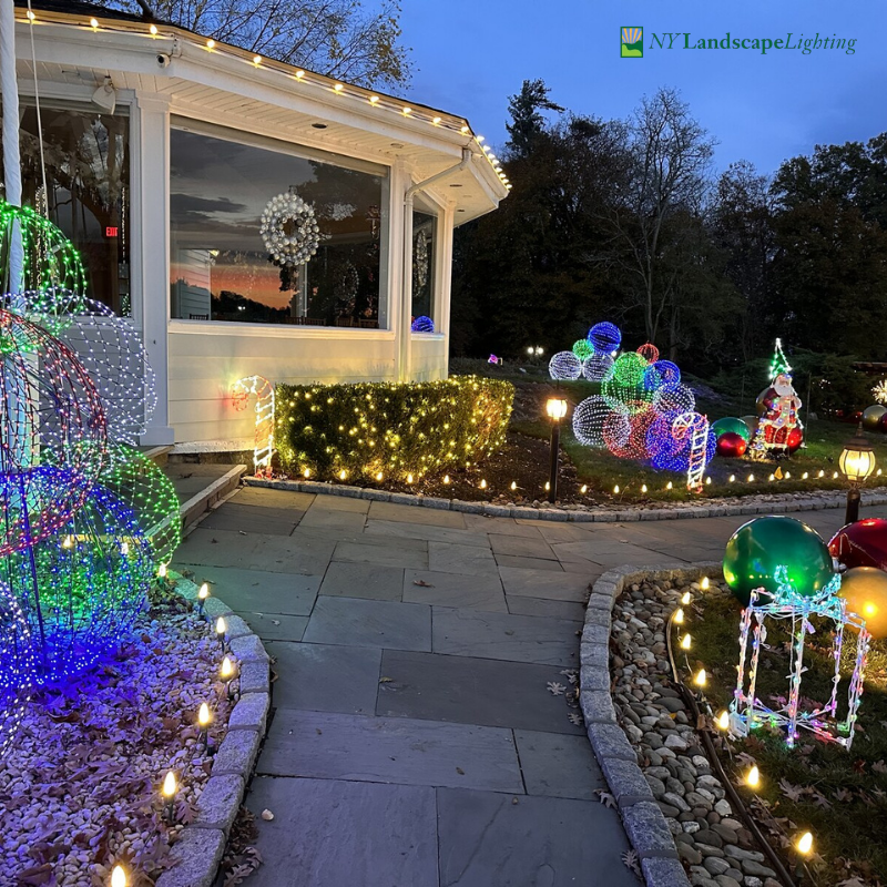 residential holiday light installation services in Fairfield County, NY