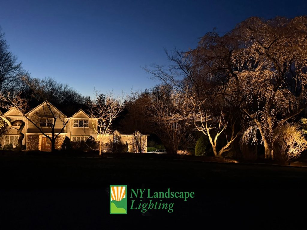 outdoor lighting installation in Cos Cob, CT