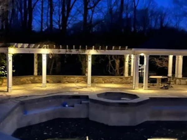 pergola lighting installation westchester county,ny